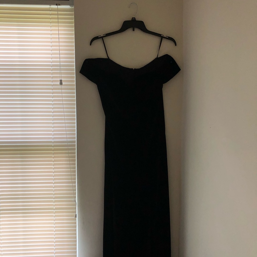 elegant velvet ball gown